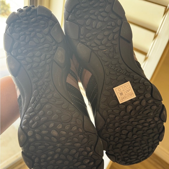 Skechers Black and White Slip-On Sneakers